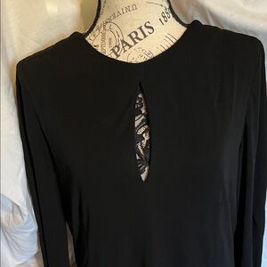 Doncaster Collection Stylish Black Dress with Lace Back